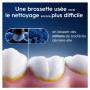 Oral-B Lot De 4 Brossettes De Rechange Ultimate Clean, AUTHENTIQUES, Noires, Brossage En Profondeur, Elimination De La Plaque De