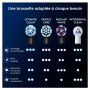 Oral-B Lot De 4 Brossettes De Rechange Ultimate Clean, AUTHENTIQUES, Noires, Brossage En Profondeur, Elimination De La Plaque De