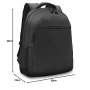 Waytex Sac à dos PC 15" 2 poches zippées Noir