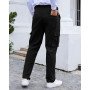 YAOHUOLE Pantalon Cargo Homme Pantalon Cargo De Travail pour Homme en Cotton Lodger Décontracté avec Taille