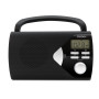MOOOV 477205 Radio Portable à Pile FM/AM, Tuner Affichage Digital, Poste avec Poignée de Transport Rabattable, Facile d'Utilisat