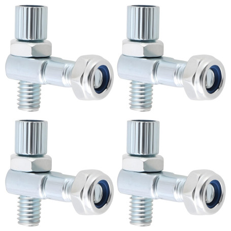 LT Easiyl Lot de 4 étriers de Frein de Vélo M6 Weldtite Câble de Réglage Latéral pour Vélos de Route Et de Montagne