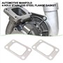 SG Store Lot de 2 joints de collecteur d'admission turbo à 4 trous en acier inoxydable T3 en métal Gt30 Gt35 T35 T38 compatible 