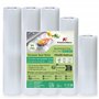 KitchenBoss Rouleau Sous Vide Alimentaire：5 Rouleaux Sac Sous Vide Alimentaire