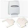 Briny River Lot de 10 Clés pour Distributeur Serviettes Papier 770301 avec 4 Porte-clés Clé pour Distributeur Mouchoirs Compatib