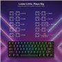 Redragon K530 Draconic 60% Clavier mécanique sans Fil RVB Compact, 61 Touches TKL conçu 5.0 Bluetooth Gaming Keyboard (Noir-Inte