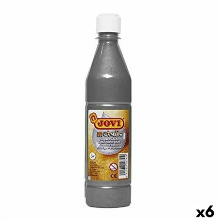 Gouache Jovi Argenté 500 ml Métallisé (6 Unités)
