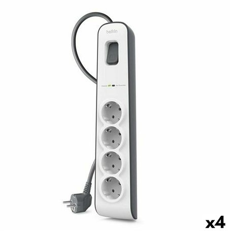 Rallonge 4 prises Schuko avec interrupteur Belkin (2 m)