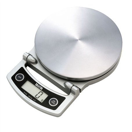 Tanita - KD-400 - Balance de Cuisine - Haute Précision - Facile à Ranger - 5 kg - Acier Inoxydable - Chrome