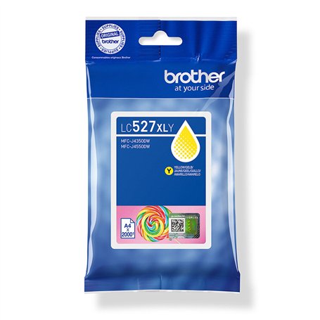 Cartouche d'encre originale Brother LC527XLY Jaune Multicouleur