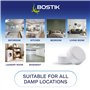 Bostik Breathe Lot de 2 tablettes de recharge pour déshumidificateur sans colorant et sans parfum, couvre des surfaces jusqu'à 2