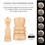 Cole & Mason London Coffret cadeau moulin à sel et poivre – Shakers à épices rechargeables avec un design en bois de qualité sup