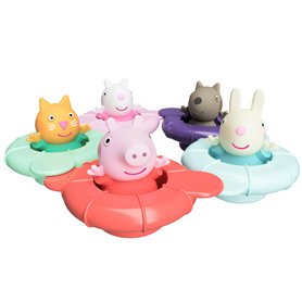 Tomy Toomies Pool Party de Peppa - 5 bouées à Anneau Flottant avec 5 Figurines Peppa Pig et Ses Amis - Jouets sensoriels pour bé Tomy Toomies Pool Party de Peppa - 5 bouées à Anneau Flottant avec 5 Figurines Peppa Pig et Ses Amis - Jouets sensoriels pour bé