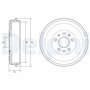 Delphi Technologies BF767 Tambour De Frein - 1 unité
