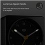 Braun Réveil analogique Classique avec Fonction Snooze et lumière, Mouvement de Balayage à Quartz Silencieux, bip de l’Alarme en