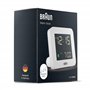 Braun Réveil numérique avec Fonction Snooze, écran LCD négatif, réglage Rapide, bip de l’Alarme en Crescendo, en Blanc, modèle B