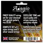 Adagio Pro Lot de 2 cordes en nylon pour guitare acoustique classique Tension moyenne