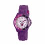Tikkers - TK0041 - Montre Fille - Quartz Analogique - Bracelet Caoutchouc Violet