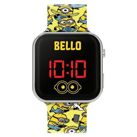 Accutime Minions DMF4106 Montre numérique LED pour enfant avec bracelet jaune
