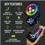 Reflex Active Amoled Series 30 Montre intelligente avec bracelet en maille en acier inoxydable 4,5 cm