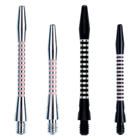 WINMAU Tiges de fléchettes en aluminium noir