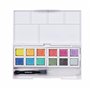 Derwent Pastel Shades - Palette de Peintures Aquarelles avec 12 Demi-Godets de Peinture, Idéale pour la Peinture style Gouache, 