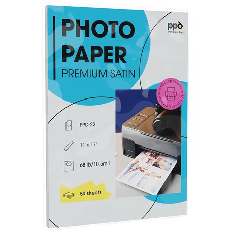 PPD A3 x 50 Feuilles Papiers Photo Super Premium Satiné