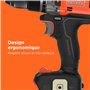 BLACK+DECKER Marteau perforateur sans fil 18V POWERCONNECT, moteur sans balais, couple 50 Nm, mandrin sans clé 13 mm – Unité san