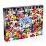 Winning Moves Puzzle 1000 Pieces World Football Stars + Poster – Stars du Football Mondial – Équipes emblématiques