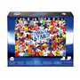 Winning Moves Puzzle 1000 Pieces World Football Stars + Poster – Stars du Football Mondial – Équipes emblématiques, Joueurs célè