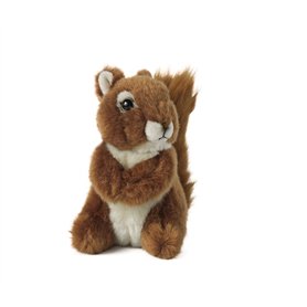 Living Nature Moyen Écureuil, Écureuil en Peluche Doux et Réaliste, Peluche Écologique Naturli, 14cm Living Nature Moyen Écureuil