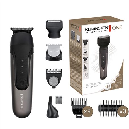 Remington ONE Tondeuse électrique [Multifonction 18-en-1] Visage & corps (4 têtes interchangeables: cheveux