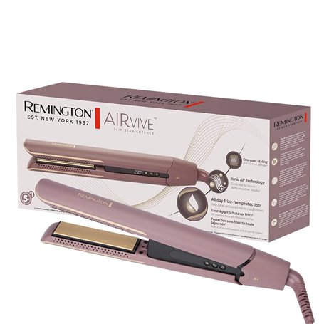 Remington AIRvive Lisseur Cheveux Technologie Ionic Air : résultats de coiffage longue durée Revêtement ultra-céramique avec mic