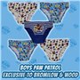 Paw Patrol - Chase, Marshall & Rubble - 5 Culottes Slips en Coton pour garçons Culotte sous-vêtements - 18-24 Mois: 92cm