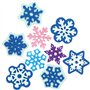 Baker Ross AX405 Tampons En Mousse De Flocons De Neige- Lot De 10