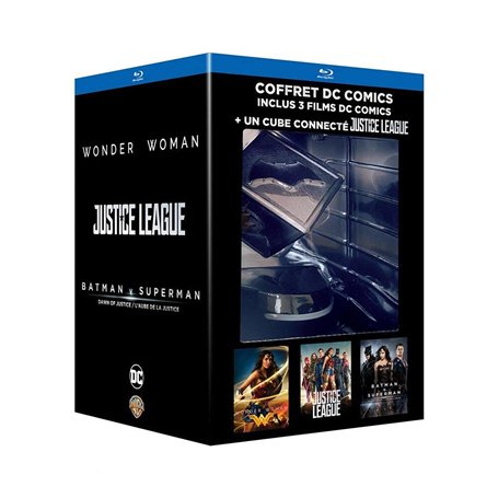 DC Universe - Edition Limitée 3 films - Inclus le cube objet connecté DC Comics Justice League -Coffret Blu-Ray - DC COMICS [Cof