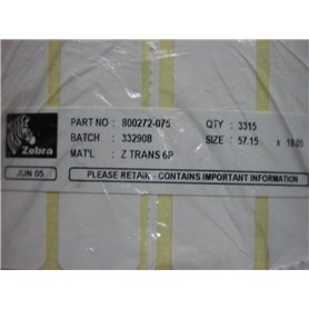 Zebra Z-Select 2000t – étiquettes d'imprimante (Blanc