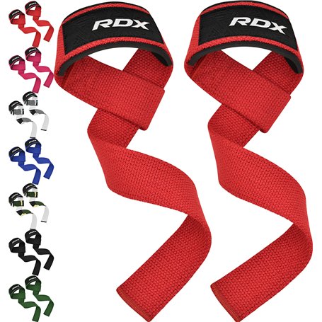 RDX Sangle Musculation Gym Levage Support de Poignet Bandage Fitness Lifting Straps Entraînement Bodybuilding Haltérophilie Flex