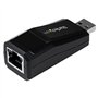 Adaptateur réseau USB 3.0 vers Gigabit Ethernet - Convertisseur USB vers RJ45 - M/F - Noir