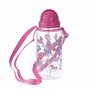Puckator Enchanted Unicorn Rainbow Gourde avec Paille, Rose