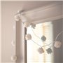 Lights4fun Guirlande Lumineuse 30 Fleurs Blanches à LED Blanc Chaud pour Intérieur