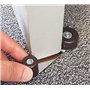 Butoir Butée Bloque-Porte Chromé - Type Pivotant - Monté sur le Sol - Marron - par Lifeswonderful