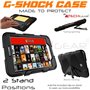TECHGEAR G-Shock Étui pour Galaxy Tab S2 8.0 Housse Coque Rigide, Très Haute Protection Anti-Choc avec Support Amovible Compatib
