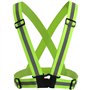 TRIXES Harnais de Sécurité Réfléchissant Haute Visibilité Réglable - Gilet Vert Fluorescent Unisexe