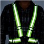 TRIXES Harnais de Sécurité Réfléchissant Haute Visibilité Réglable - Gilet Vert Fluorescent Unisexe