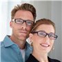 La Société Lunettes De Lecture Bleu Foncé Rouge Léger Lecteurs Valeur Pack 2 Hommes Femmes RR32-3Z +1,00