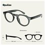 OPULIZE RIO Lunettes Anti-Lumière Bleue - Monture Partie Supérieure Droite - Hommes Femmes - Charnières à Ressort - B53