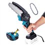 KATSU FIT-BAT Tronçonneuse sans Fil Brushless 21V 6 Pouces Moteur sans Balais avec Chaîne Supplémentaire et Pompe à Huile Manuel