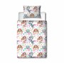 Housse de Couette Officielle Paw Patrol pour lit d'enfant | Motif Fleurs et Skye réversible 2 côtés avec taie d'oreiller Assorti