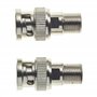 BNC mâle vers TV coaxial femelle type F pour adaptateur de câble coaxial CCTV et connecteur RF – 2 pièces